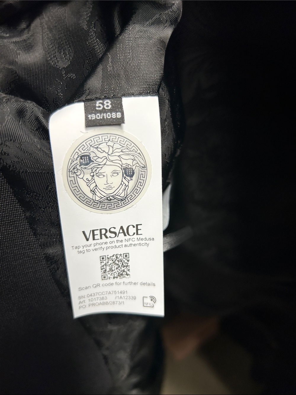 Versace Embellished Light Wool Blazer - Picture 10 of 10